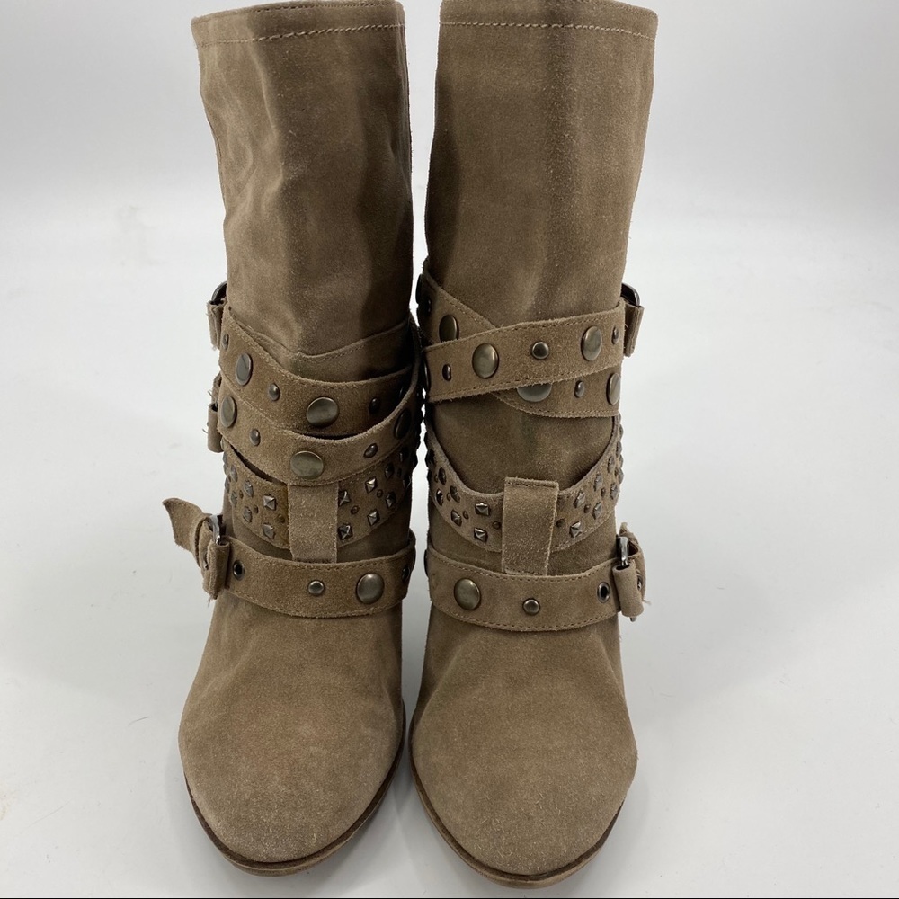 Franco Fortini Cole Italian suede moto boot 9 - Picture 2 of 9